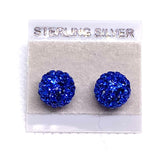 Sparkle Stud Earrings 8mm