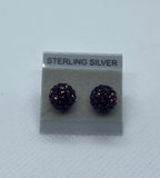 Sparkle Stud Earrings 8mm
