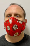 Festive Kittens Red- FACE MASK