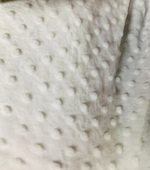 Minky Fleece - White Dimple