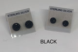 Sparkle Stud Earrings 8mm