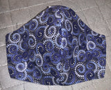 Blue swirls - FACE MASK