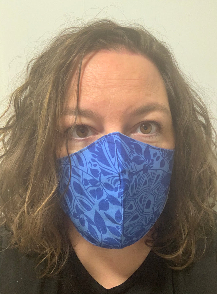 Tiki blue - FACE MASK – MacPhee WorkShop