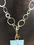 Breakaway Lanyard - Hammered Silver