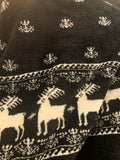 Sherpa Fleece - Reindeer single border print