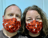 Poppies red/white - FACE MASK