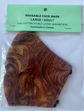 Brown Swirls - FACE MASK