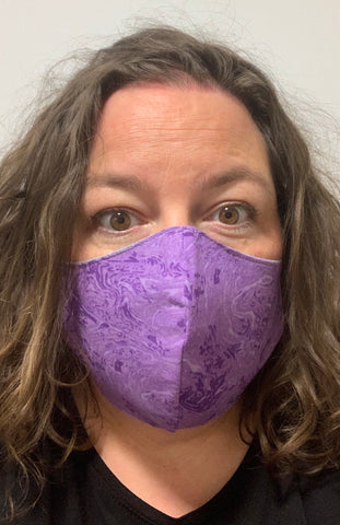 Purple Swirls - FACE MASK