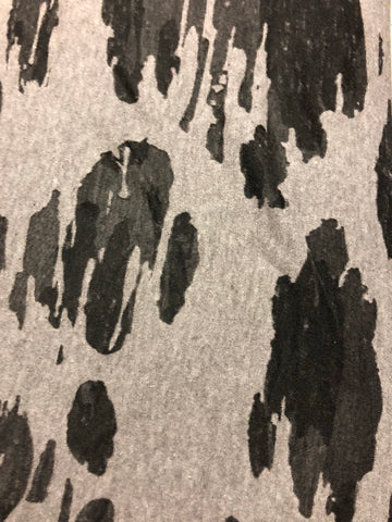 Grey Burnout poly/spandex print