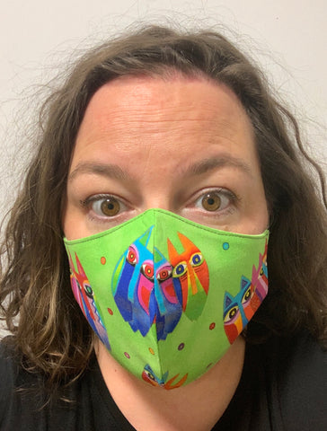 Green Cats - FACE MASK