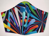 Colour burst Black- FACE MASK