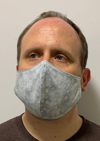 Snowflakes Grey - FACE MASK