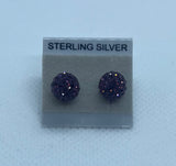 Sparkle Stud Earrings 8mm