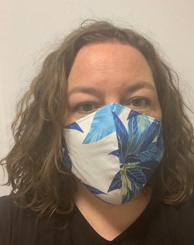 Blue tropical - FACE MASK