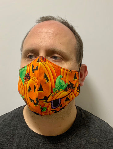 Halloween Pumpkin Patch- FACE MASK