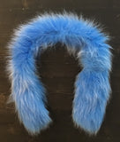Dyed Fox Fur Hood Pieces