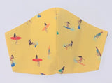 Surfer girls yellow - FACE MASK