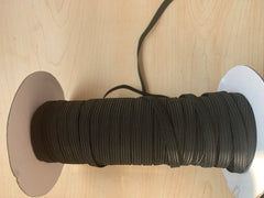 1/4" Flat Elastic - Black