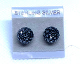 Sparkle Stud Earrings 8mm