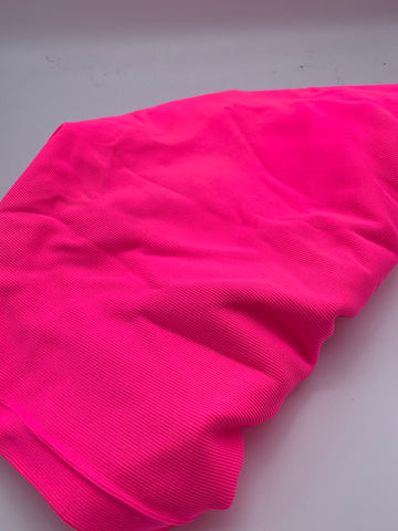 HEAVYWEIGHT NYLON RIBBING - NEON PINK