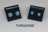 Sparkle Stud Earrings 8mm