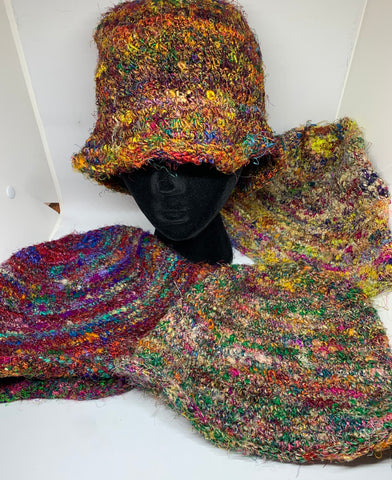 Recycled Silk Hats - Bucket style