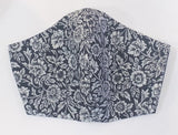 Black and White Flowers - FACE MASK