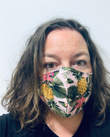 Pineapple party pink - FACE MASK