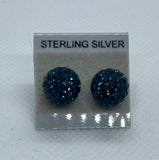 Sparkle Stud Earrings 10mm