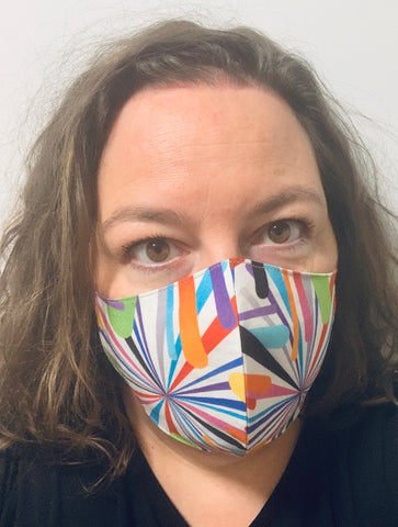 Colour burst White- FACE MASK