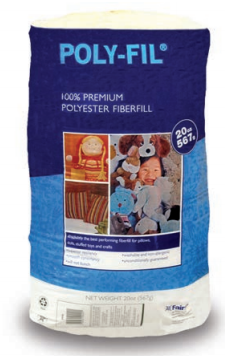 Polyester fiberfill stuffing